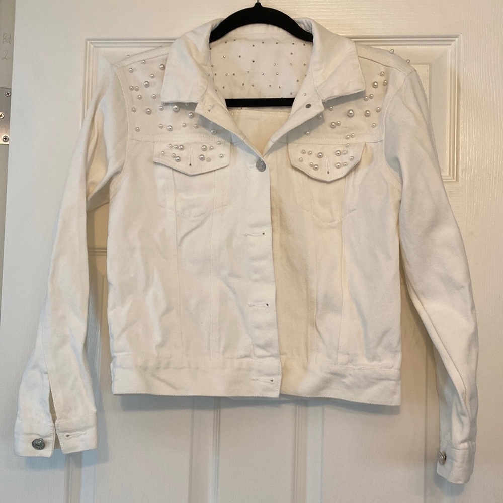 Bridal White Jean Jacket